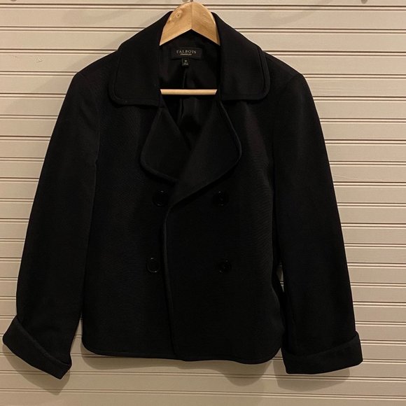 Talbots Double Breasted Black Jacket Size 10 - Picture 5 of 8